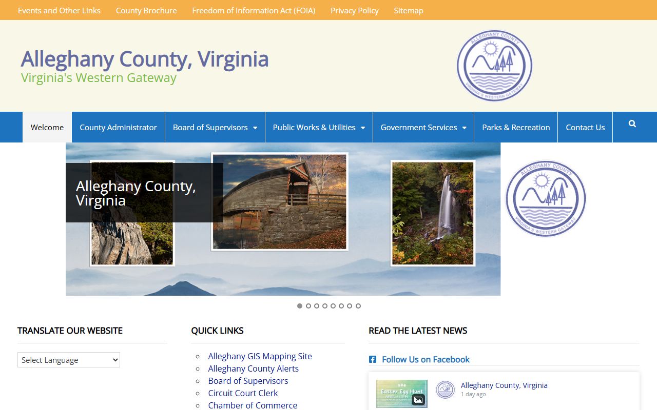 Alleghany County Sheriff's Office website Virginia police blotter