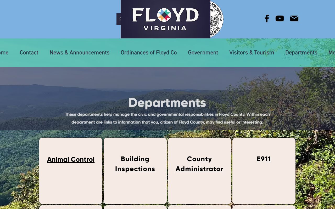Floyd County Sheriff's Office website for police blotter records