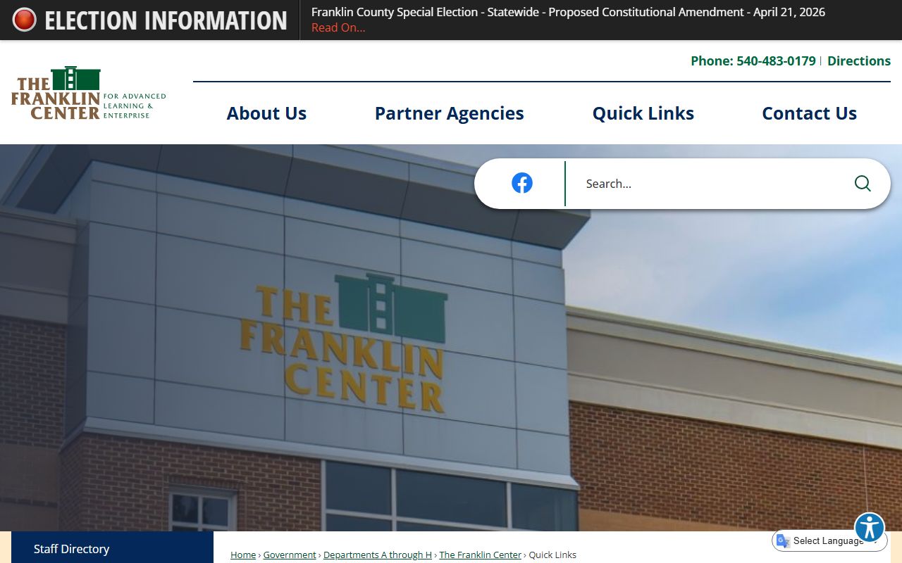 Franklin County Sheriff's Office website for police blotter records